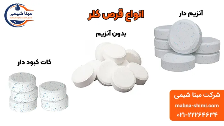 انواع قرص کلر - مبنا شیمی