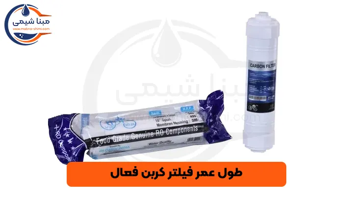 طول عمر فیلتر کربن فعال - مبنا شیمی